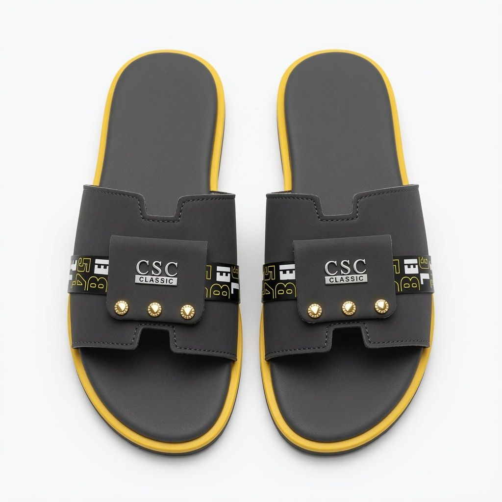 Womens Casual Black Slide Sandals